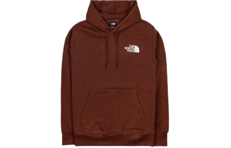TNF Brown Letter Print Pullover Hoodie NF0A7NUS-8C3