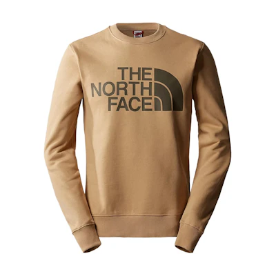 TNF Brown Logo Print Crewneck Long-Sleeve Sweatshirt NF0A4M7W-LK5