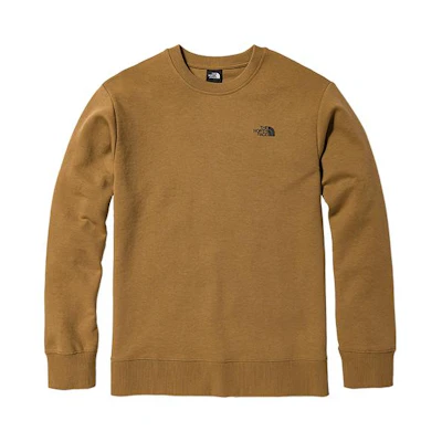 TNF Brown Logo Print Relaxed Fit Pullover Sweatshirt Unisex NF0A81MI-173
