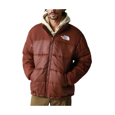 TNF Brown Logo Print Zip-Up Jacket NF0A4QYZ-6S2