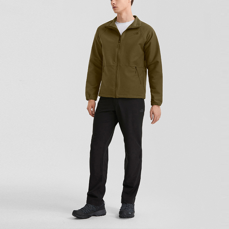 TNF Brown Outdoor Water-Resistant Utility Softshell Jacket NF0A7W7S-UXC 圖 3