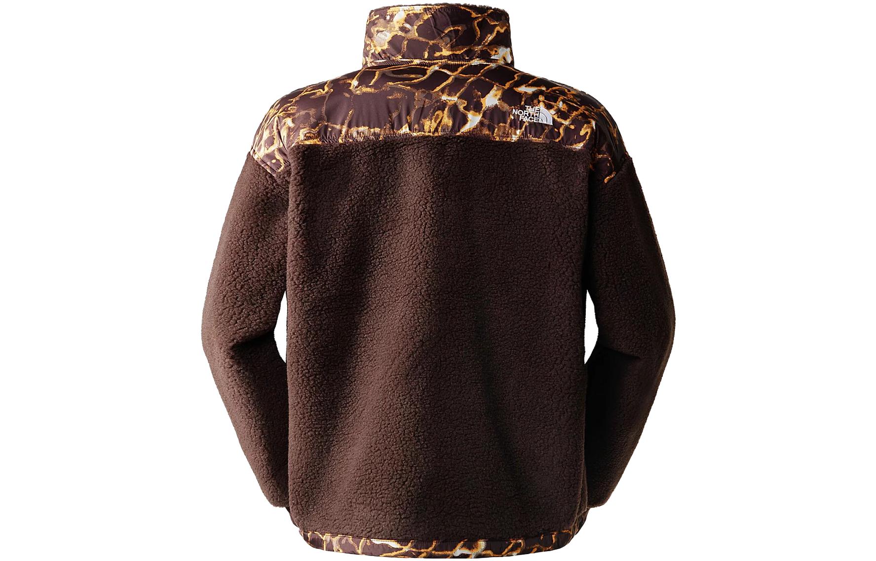Lookbook The North Face Suéter Polar Marrón Estampado con Cremallera Media NF0A5IXI-OS6