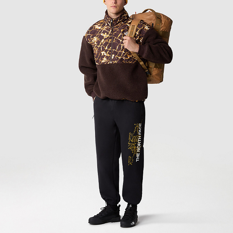 Purchase The North Face Suéter Polar Marrón Estampado con Cremallera Media NF0A5IXI-OS6