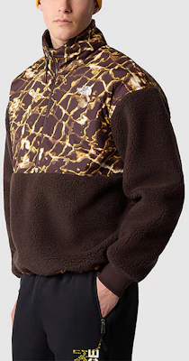 The North Face Suéter Polar Marrón Estampado con Cremallera Media NF0A5IXI-OS6 Details for The North Face Suéter Polar Marrón Estampado con Cremallera Media NF0A5IXI-OS6