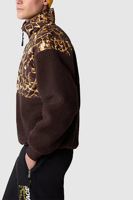 The North Face Suéter Polar Marrón Estampado con Cremallera Media NF0A5IXI-OS6 1