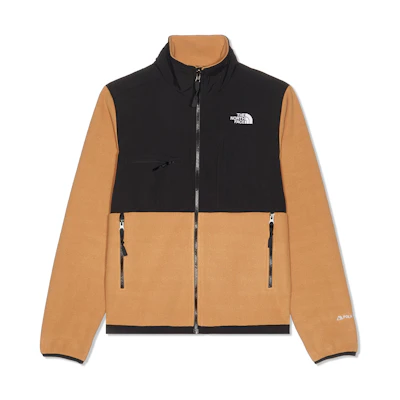 TNF Brown Retro Colorblock Stand Collar Zip Logo Jacket NF0A7UR2-KOM