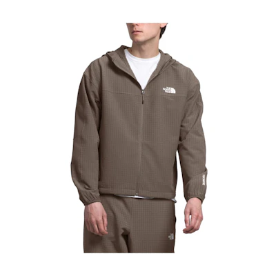 TNF Brown Solid Color Zip-Up Hoodie Sweatshirt Jacket NF0A84EZ-NXL