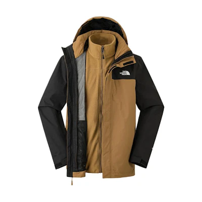 TNF Brown Tri-Climate 3-in-1 Waterproof Windproof Jacket NF0A8DNJ-YW2