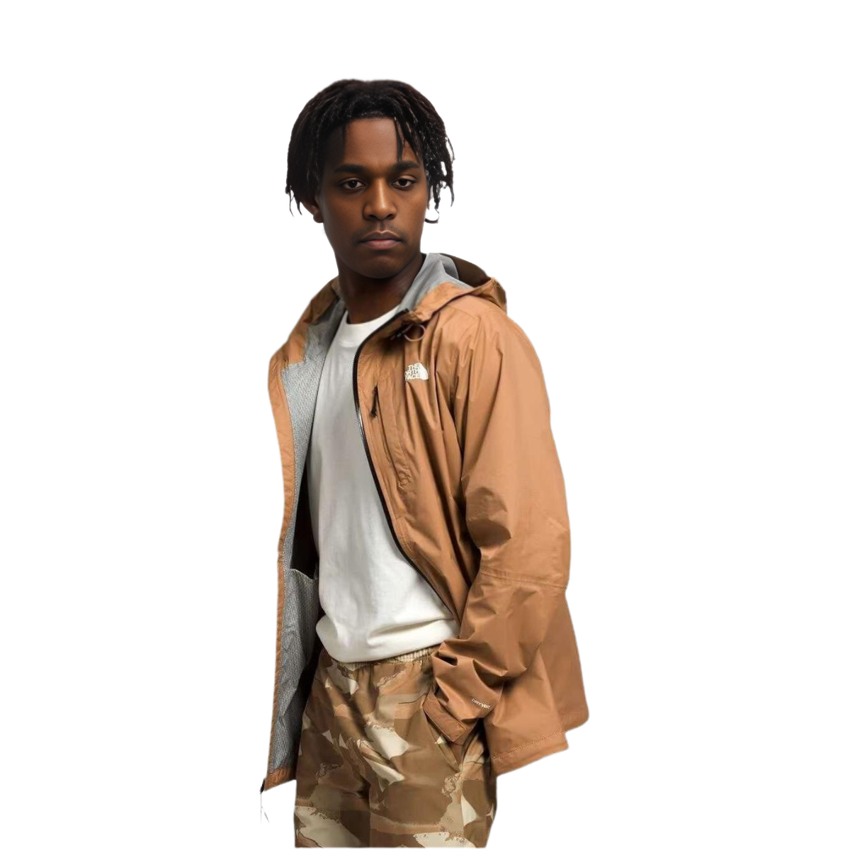 TNF Brown Unisex Full-Zip Hoodie Jacket Casual Sportswear NF0A7QAW-I0J 圖 2