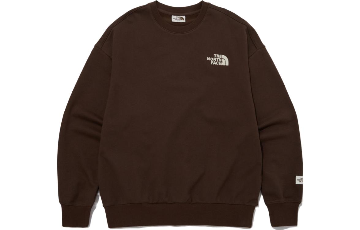 TNF Brown Unisex Logo Crewneck Pullover Sweatshirt NM5MP50K