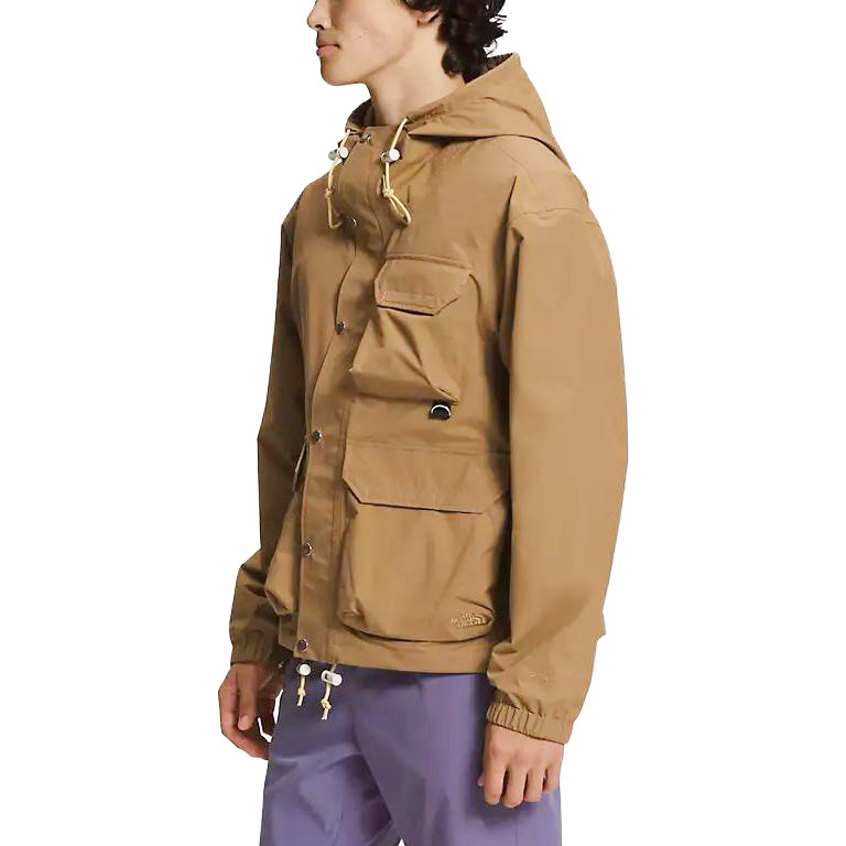 Purchase The North Face Jaket Hoodie Outdoor Coklat dengan Poket Utiliti NF0A7URV-173