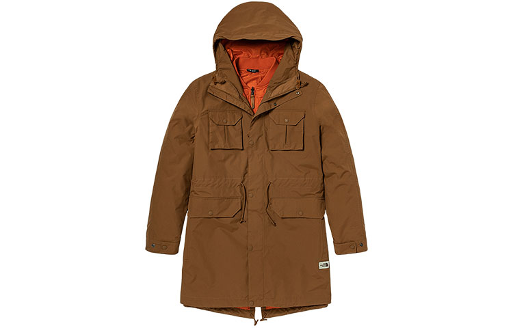 TNF Brown Waterproof 3-in-1 Hooded Jacket for Outdoors NF0A5B1A-0M2