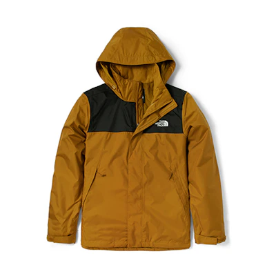 TNF Brown Waterproof Breathable Colorblock Jacket NF0A4UAU-HFQ