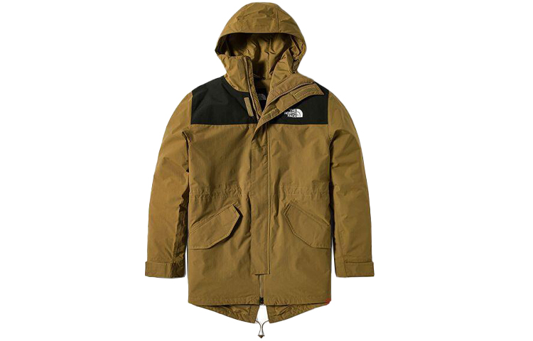 TNF Brown Waterproof Breathable Outdoor Hooded Jacket NF0A4NEK-173