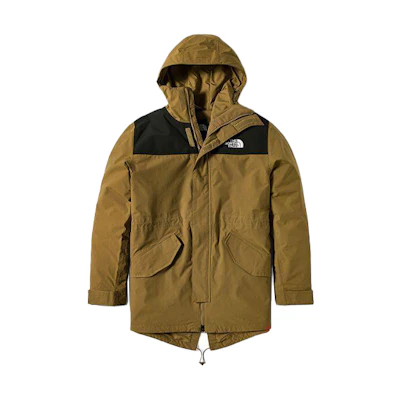 TNF Brown Waterproof Breathable Outdoor Hooded Jacket NF0A4NEK-173