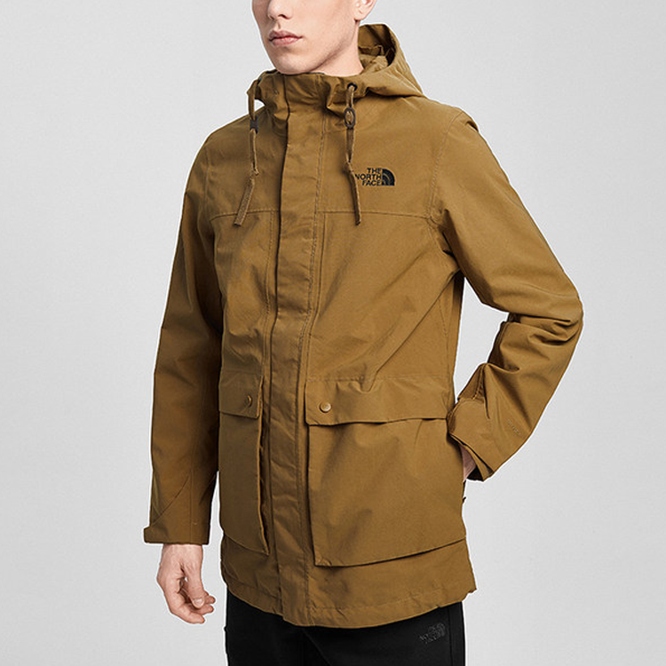 Purchase 北面棕色防水防风户外连帽夹克 NF0A4U7Y-T5C