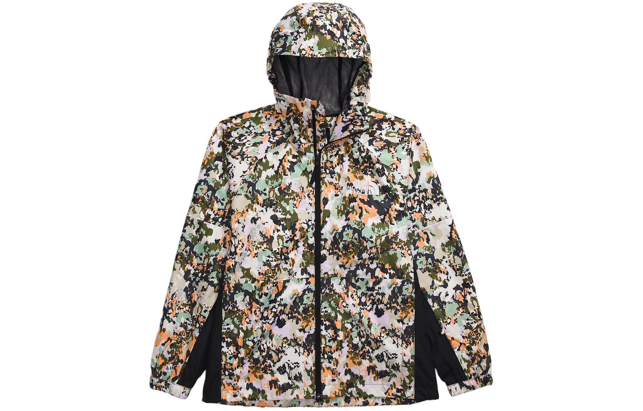 TNF Build Up Full-Print Colorblock Hooded Jacket Men NF0A82VM-R5O