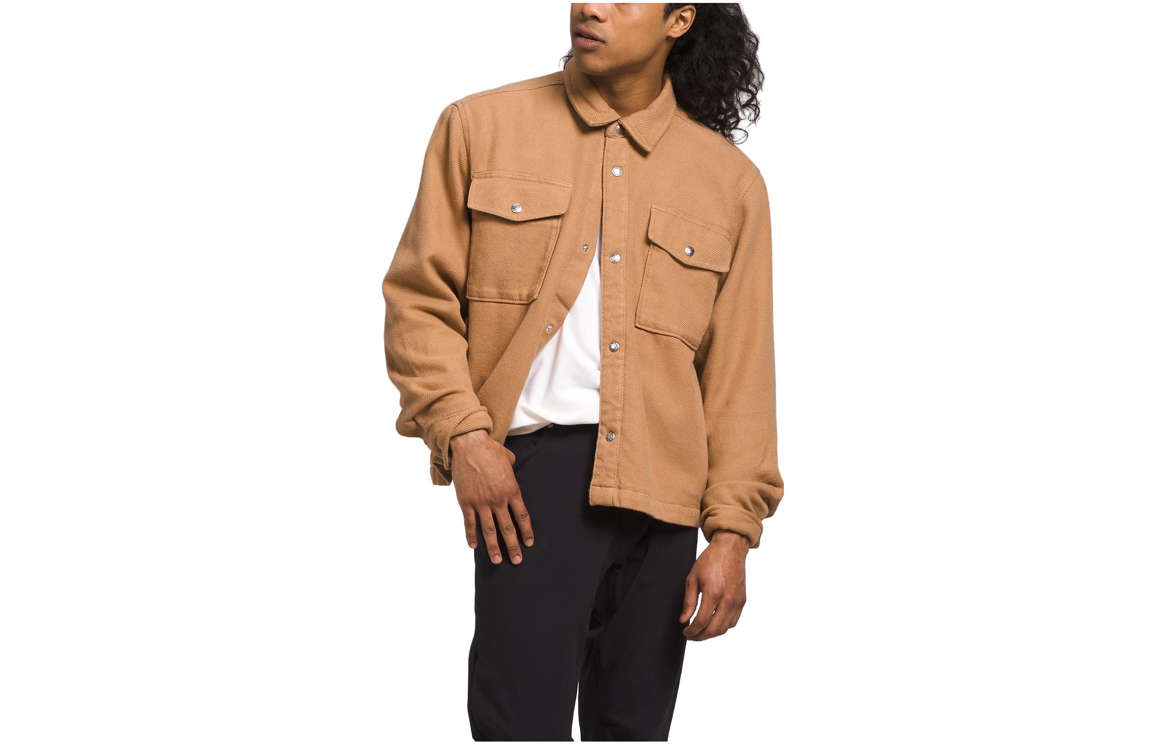TNF Button-Up Long-Sleeve Jacket Brown NF0A8323-I0J