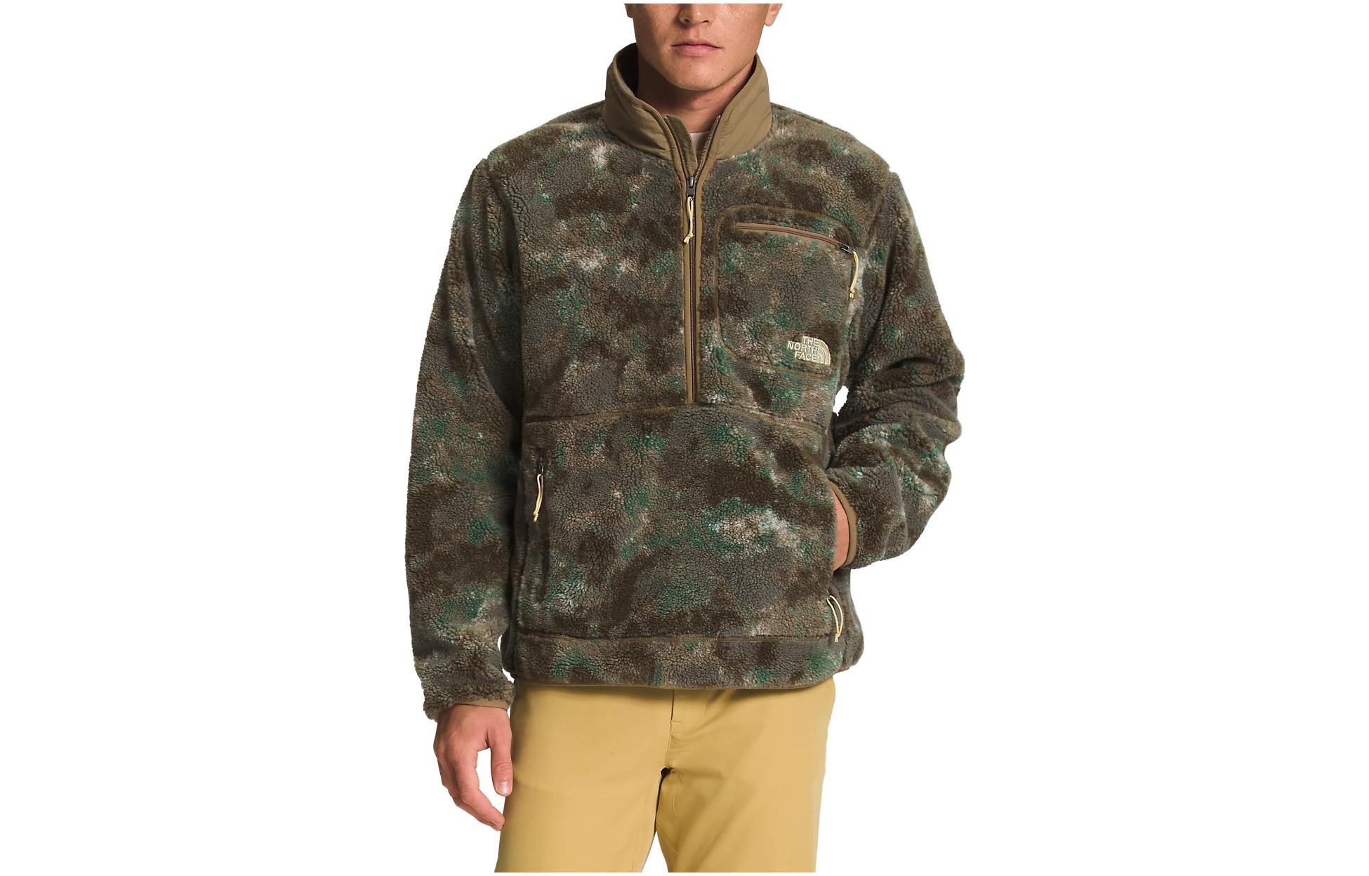 TNF Camo Sherpa Fleece Pullover Long Sleeve Sweatshirt NF0A7URN-IAQ
