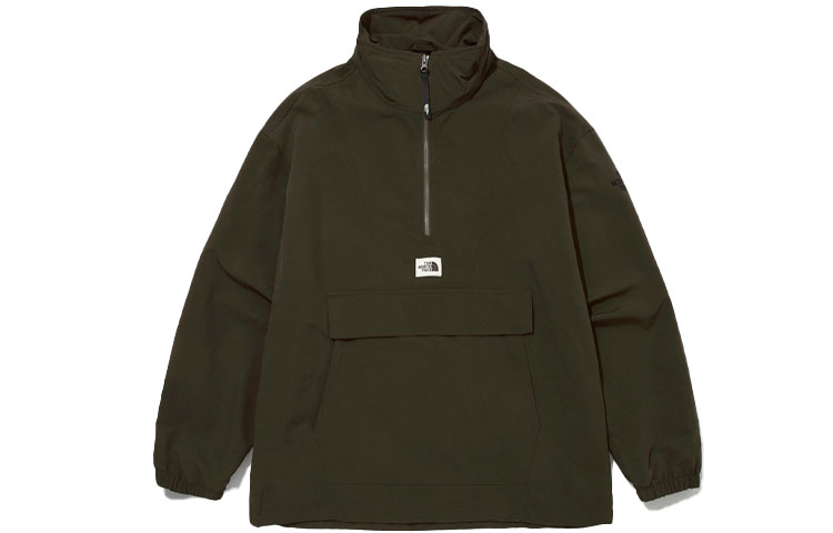 The North Face Camper Anorak Embroidered Logo Green Jacket - Unisex Style NA3BM50C