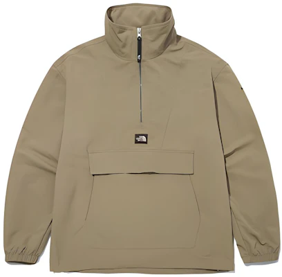 The North Face 卡其刺繡Logo半拉鍊連帽防風外套 男女通用 NA3BM50D Buy The North Face 卡其刺繡Logo半拉鍊連帽防風外套 男女通用 NA3BM50D