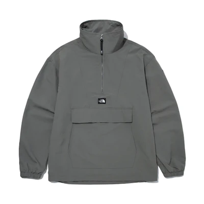 TNF Camper Anorak Half-Zip Jacket Metal Grey - Unisex Casual Fit NA3BM50H