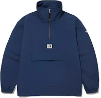 The North Face Camper Anorak Half-Zip Jacket Navy Blue Unisex with Embroidered Logo NA3BM50E The North Face Camper Anorak Half-Zip Jacket Navy Blue Unisex with Embroidered Logo NA3BM50E