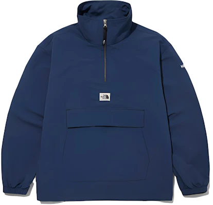The North Face 海軍藍刺繡Logo男女款連帽半開襟防風外套 NA3BM50E Buy The North Face 海軍藍刺繡Logo男女款連帽半開襟防風外套 NA3BM50E