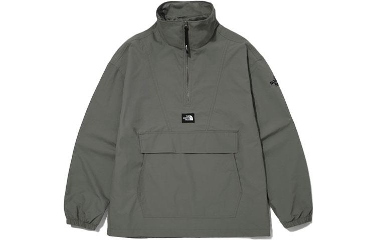The North Face Camper Anorak Half-Zip Regular Fit Embroidered Logo Jacket Grey NA3BM50B