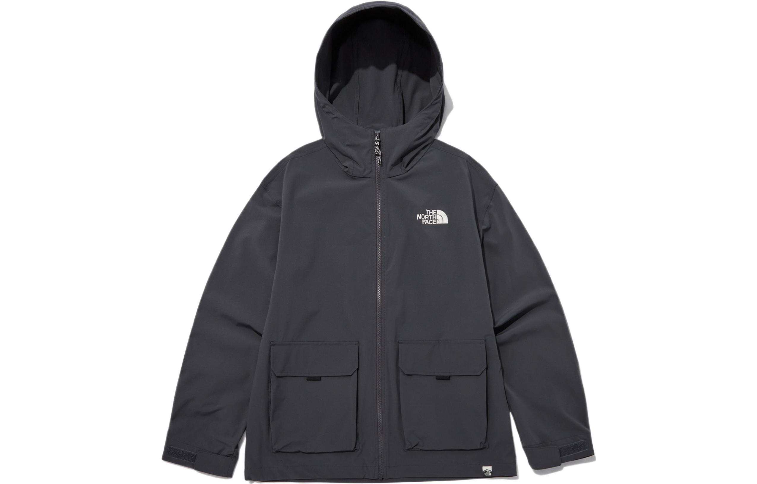 TNF Camper Black Hoodie Jacket with Logo Embroidery Unisex NJ3BP06C 圖 2