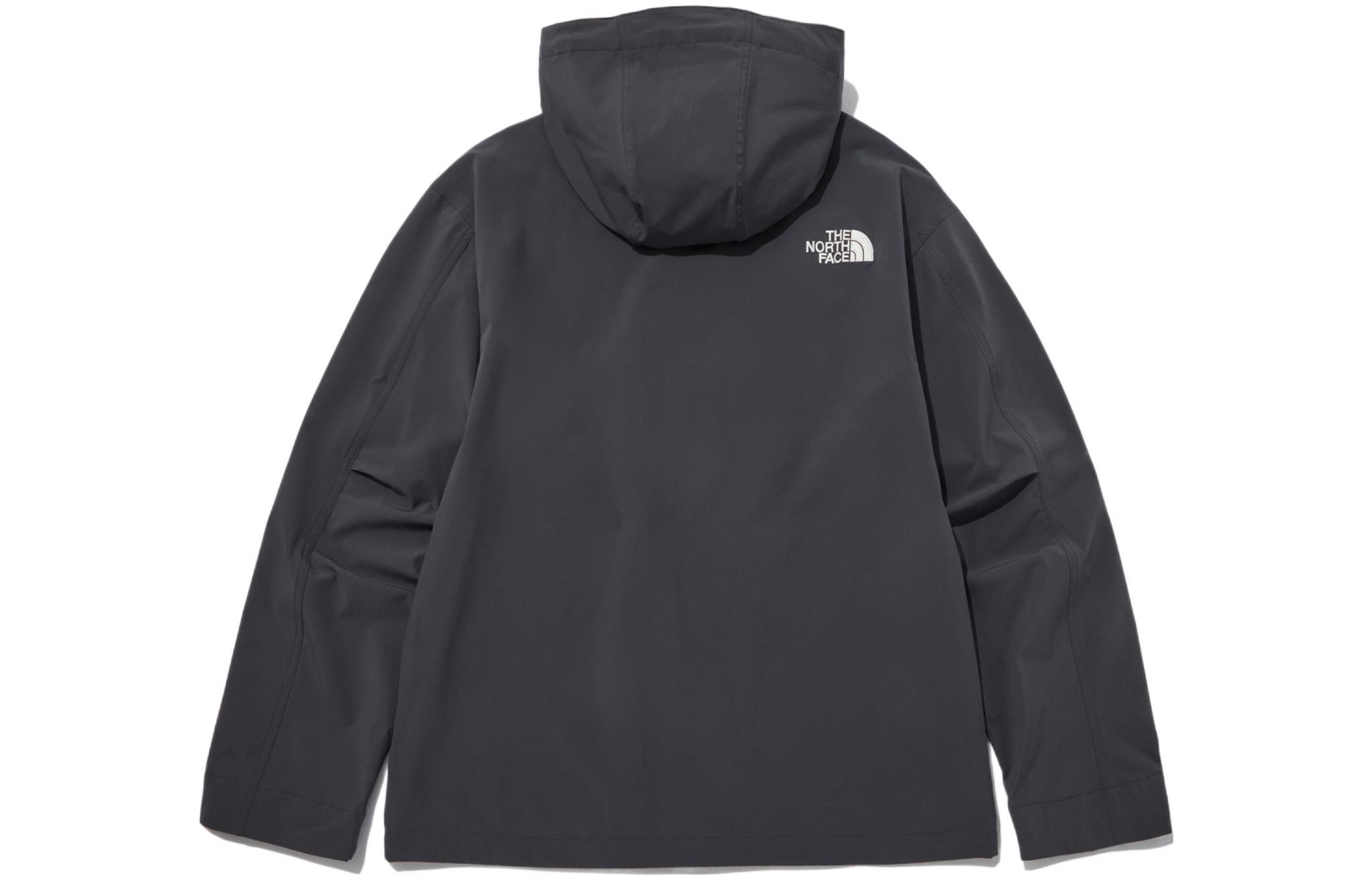 TNF Camper Black Hoodie Jacket with Logo Embroidery Unisex NJ3BP06C 圖 3