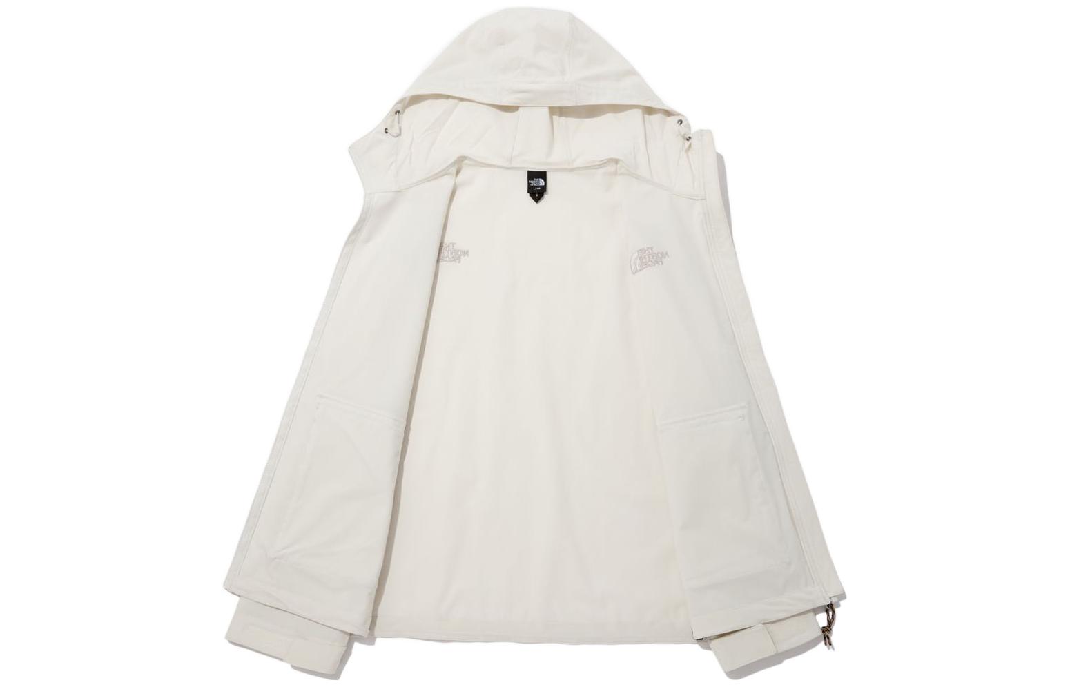 TNF Camper Logo Embroidered Hoodie Jacket Unisex White NJ3BP06A 圖 4