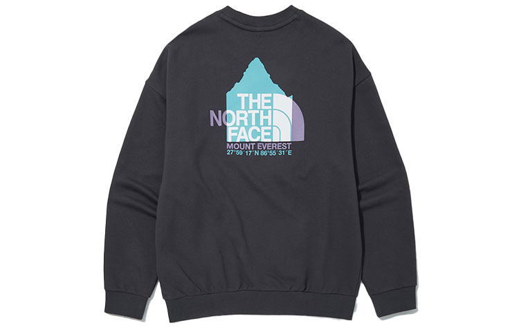 TNF Campground Graphic Crewneck Sweatshirt Unisex - Dark Gray NM5MN01C