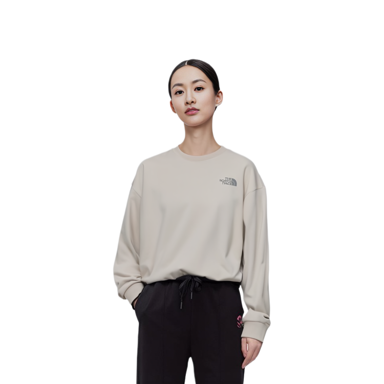 TNF Campground Graphic Crewneck Sweatshirt White - Unisex Casual Wear NM5MN01B 圖 5
