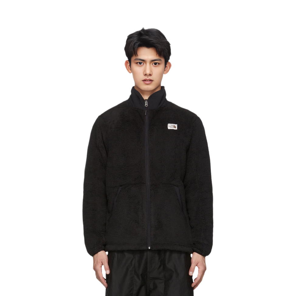 TNF Campshire Logo Fleece Jacket Black Outdoor Warm Jacket NF0A3YRT-JK3 圖 3