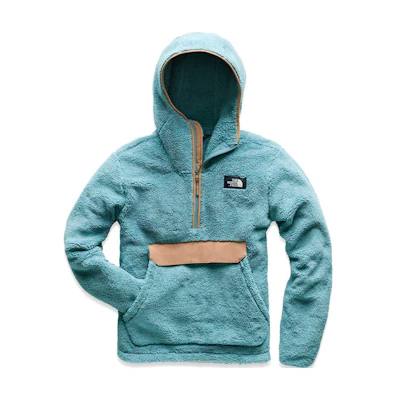 TNF Campshire Pullover Hoodie Fleece Blue - Logo Patch Design NF0A33QV-B53