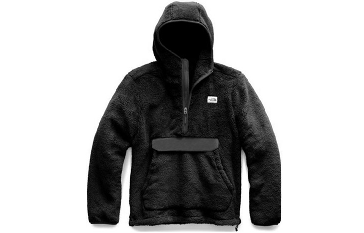 TNF Campshire Pullover Hoodie FW22 Black Fleece Half-Zip Jacket NF0A3YRS-KX7