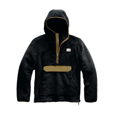 TNF Campshire Pullover Hoodie Outdoor Fleece Jacket Men Black/Yellow NF0A3YRS-WVW