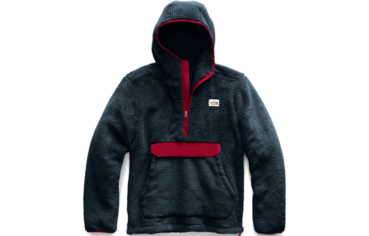 Order The North Face Campshire Pullover Hoodie Jaket Fleece Biru Lelaki/Luaran NF0A3YRS-RGJ