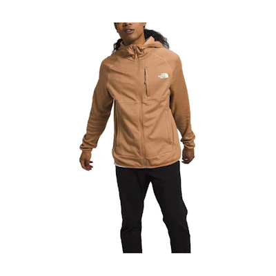 TNF Canyonlands Fleece Logo Hoodie Jacket Almond NF0A5G9U-JFI