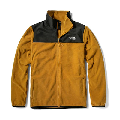 TNF Caramel Brown Colorblock Fleece Outdoor Jacket NF0A49AE-HFQ