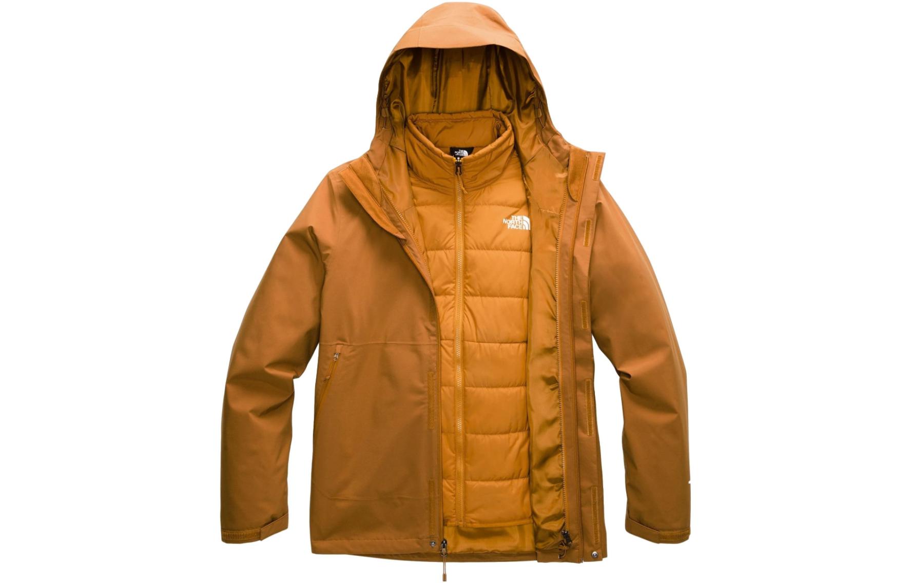 TNF Carto Triclimate 3-in-1 Hooded Jacket Brown Mens NF0A3SS4-TEA
