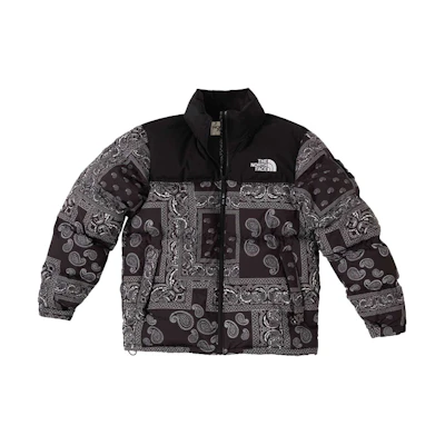 TNF Casestudy Paisley Puffer Winter Jacket Black Collection NJ1DM64J