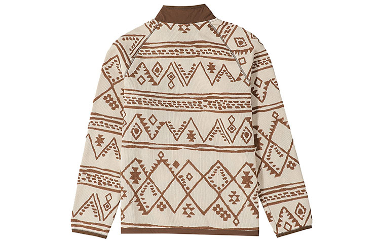 TNF Casual Full-Zip Printed High-Neck Jacket in Khaki NF0A5GL4-2AJ 圖 3