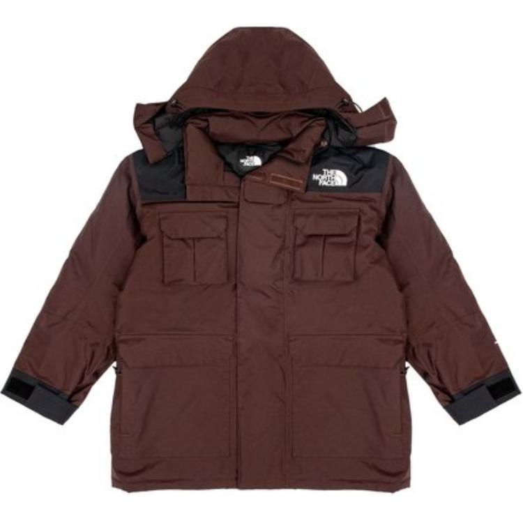 TNF Casual Hoodie Jacket Brown with Utility Pockets NF0A831H-LOS