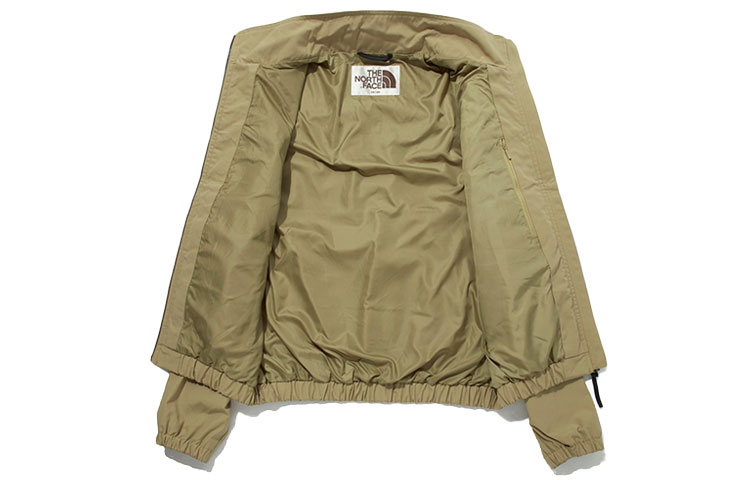 TNF Casual Outdoor Long Sleeve Stand Collar Jacket Khaki NJ4HM50K 圖 4