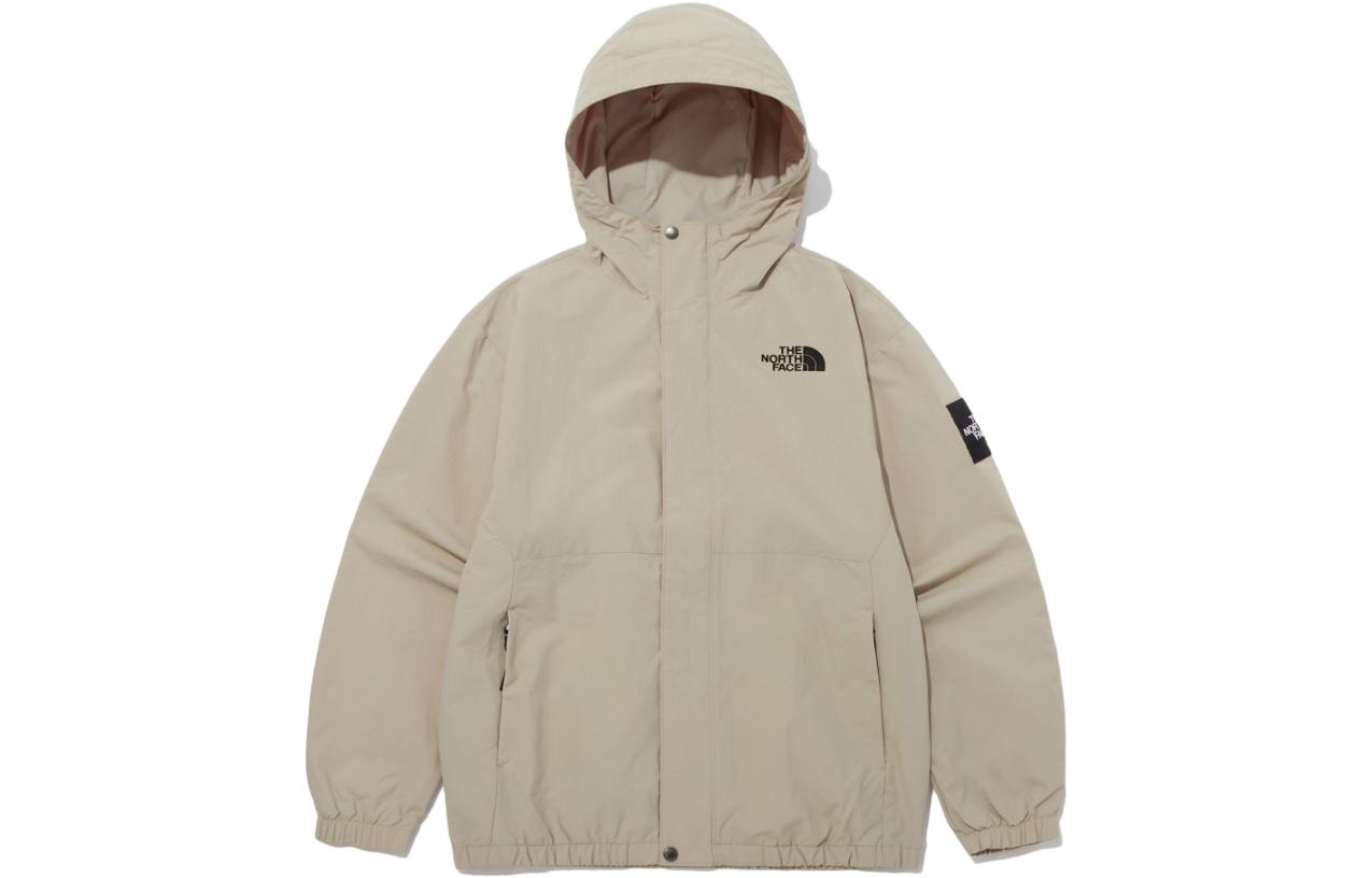 TNF Casual Solid Color Hoodie Jacket Unisex Khaki Color NJ3BP55K