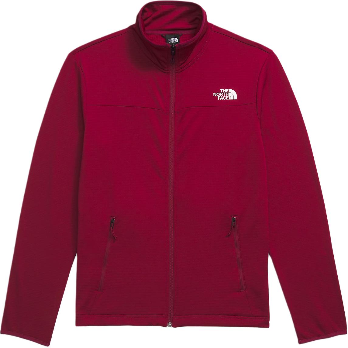 TNF Cedar Trail Grid Fleece Full-Zip Jacket Burgundy NF0A8AZF-1IX