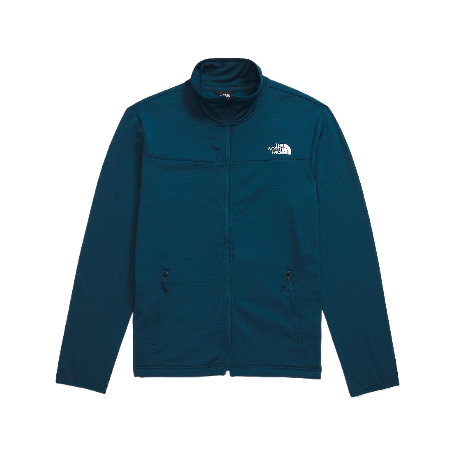 TNF Cedar Trail Grid Fleece Full-Zip Jacket Midnight Blue Mens NF0A8AZF-1NO