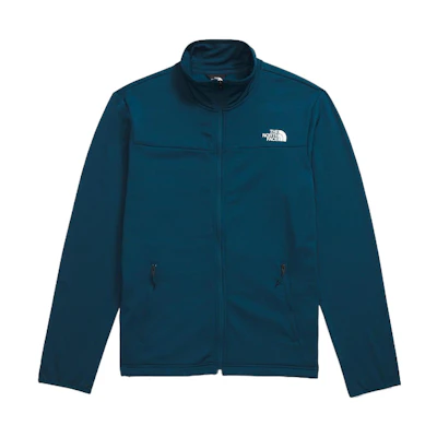 TNF Cedar Trail Grid Fleece Full-Zip Jacket Midnight Blue Mens NF0A8AZF-1NO